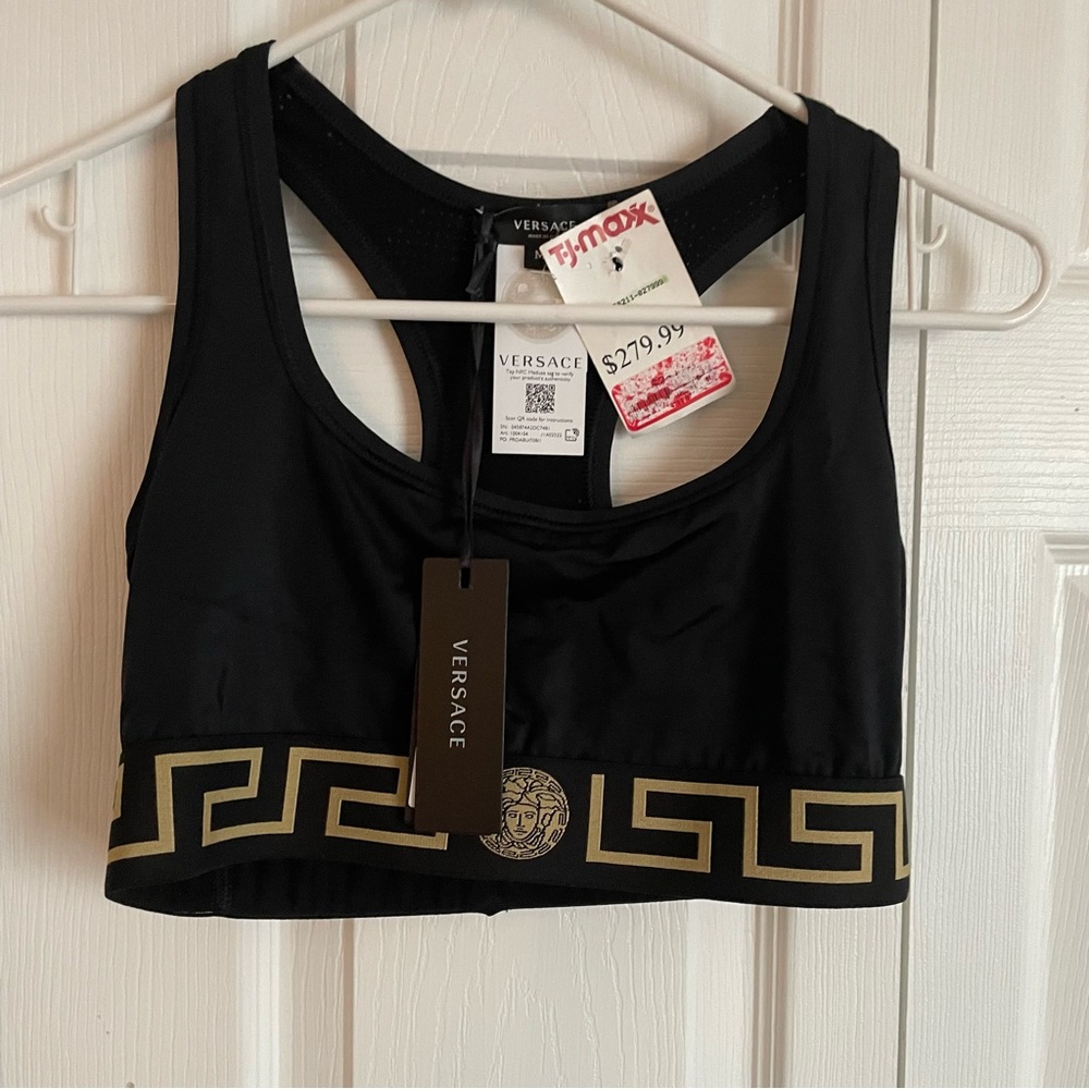 Versace Bralette with Greco border - Medium
